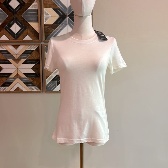 allbirds Tops - Allbirds Merino Wool Blend TrinoXO Sea Short Sleeve Tee Top Cream Blizzard XS
